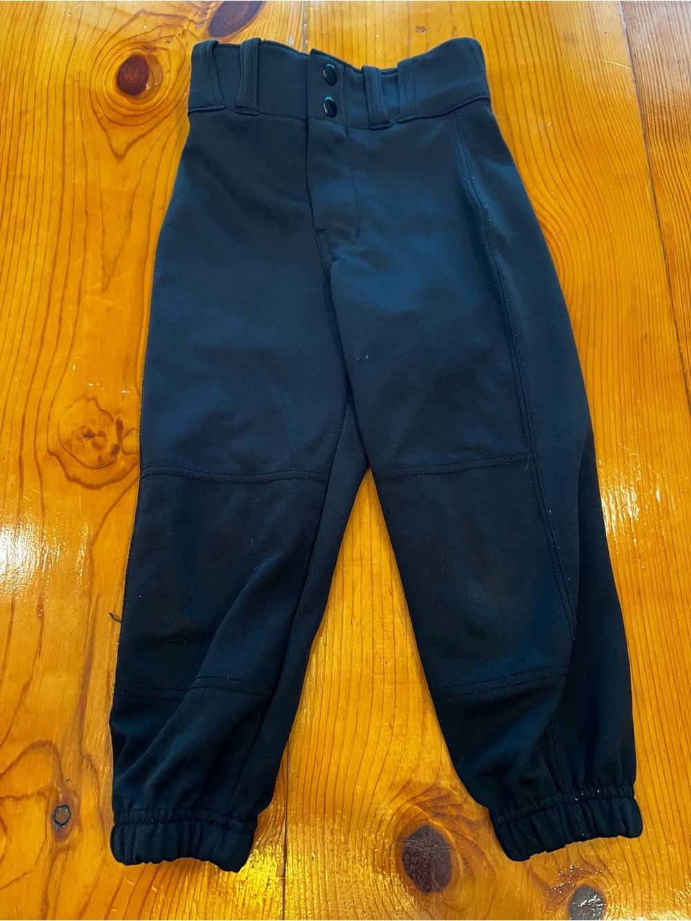 Kids Black Baseball Pants - Athletic Fit